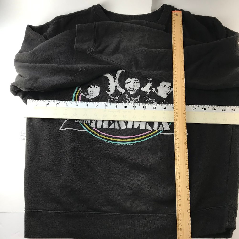Jimmy Jimmie Hendrix Junk Food Tees Black Long Sleeve Sweatshirt Size Small - Picture 7 of 9